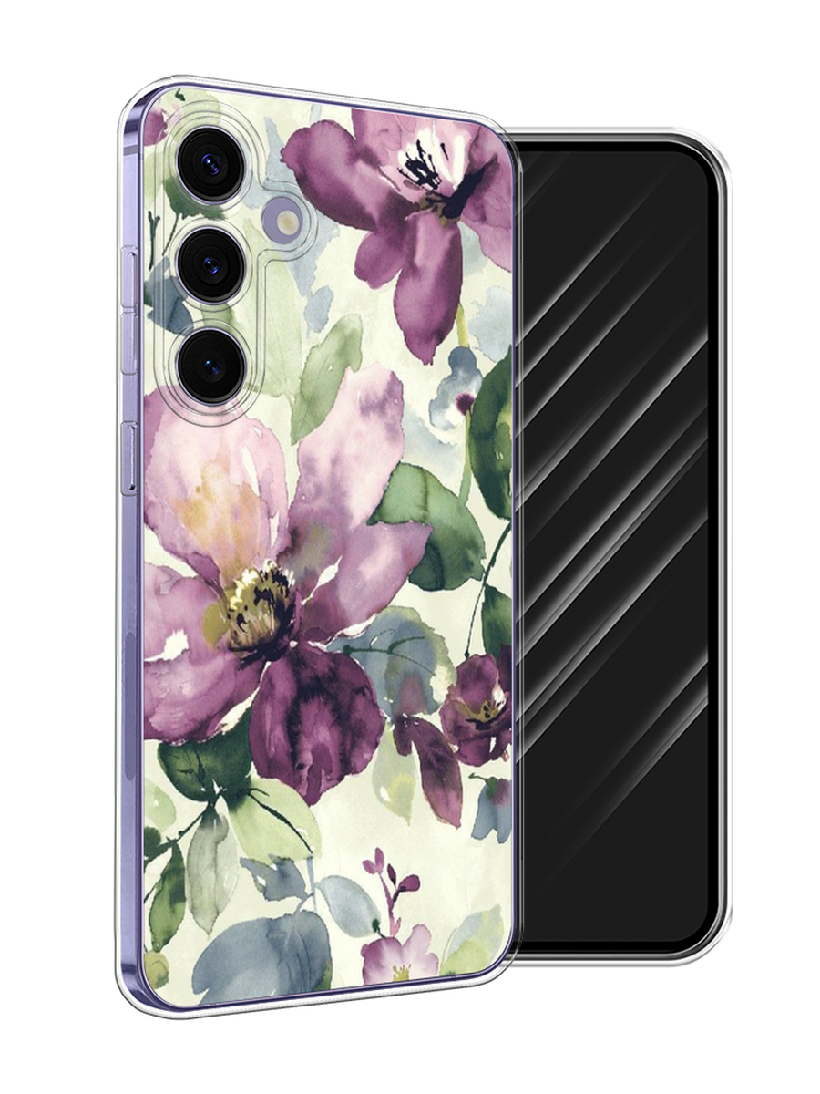 

Чехол Awog на Samsung Galaxy S24 Plus "Сиреневые цветы-акварель", Фиолетовый, 2109150-1
