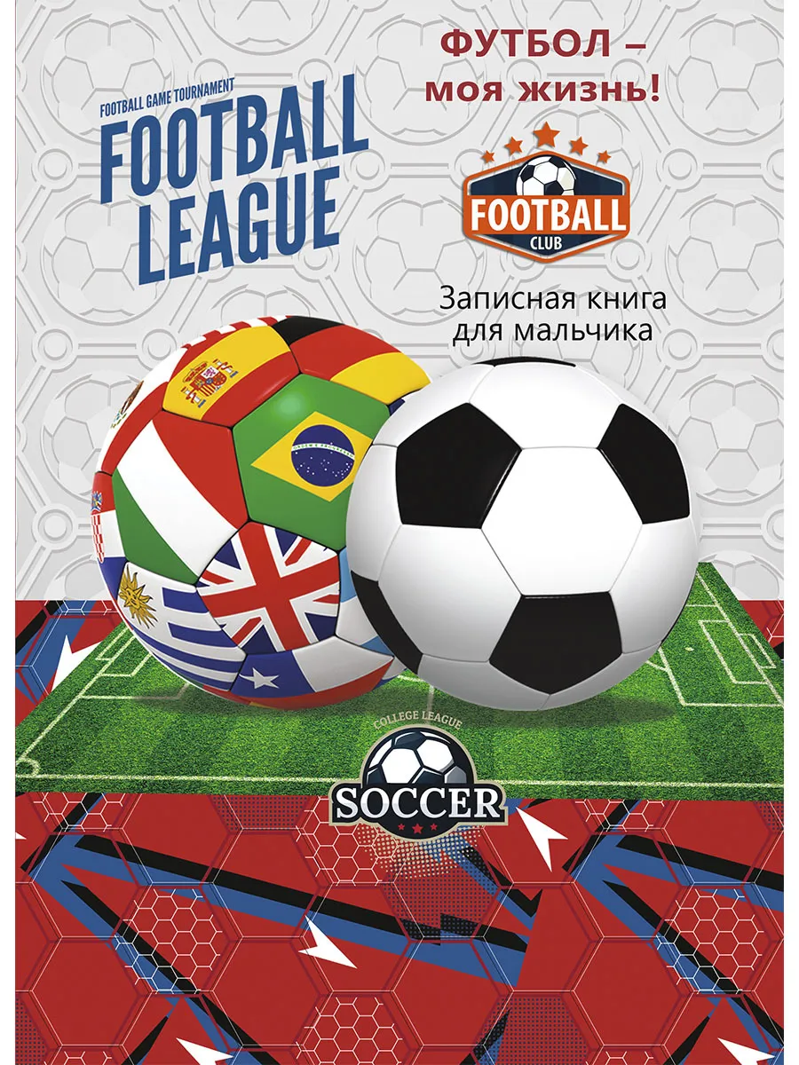 

Записная книжка Проф-Пресс футбольные мячи, К80-5963, К80-5963