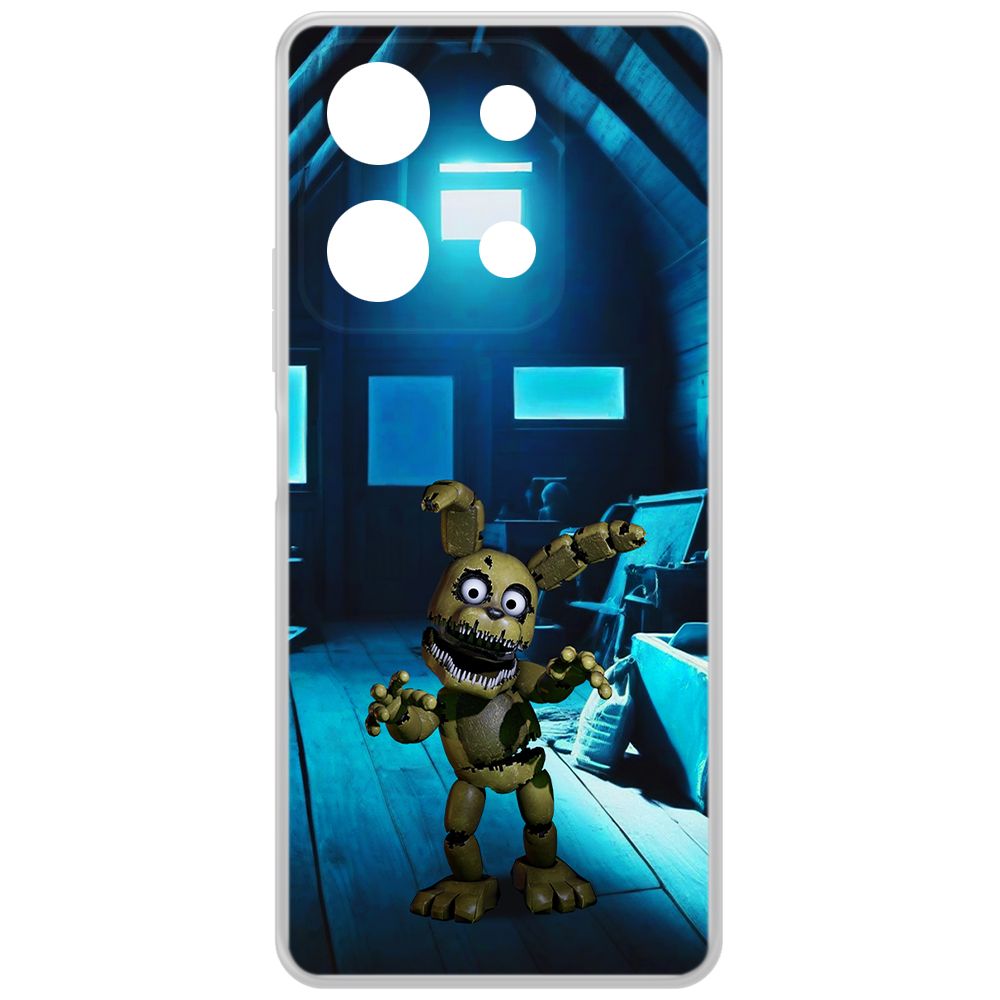 

Чехол-накладка Krutoff Clear Case ФНАФ - Плюштрап для INFINIX Note 30, Прозрачный