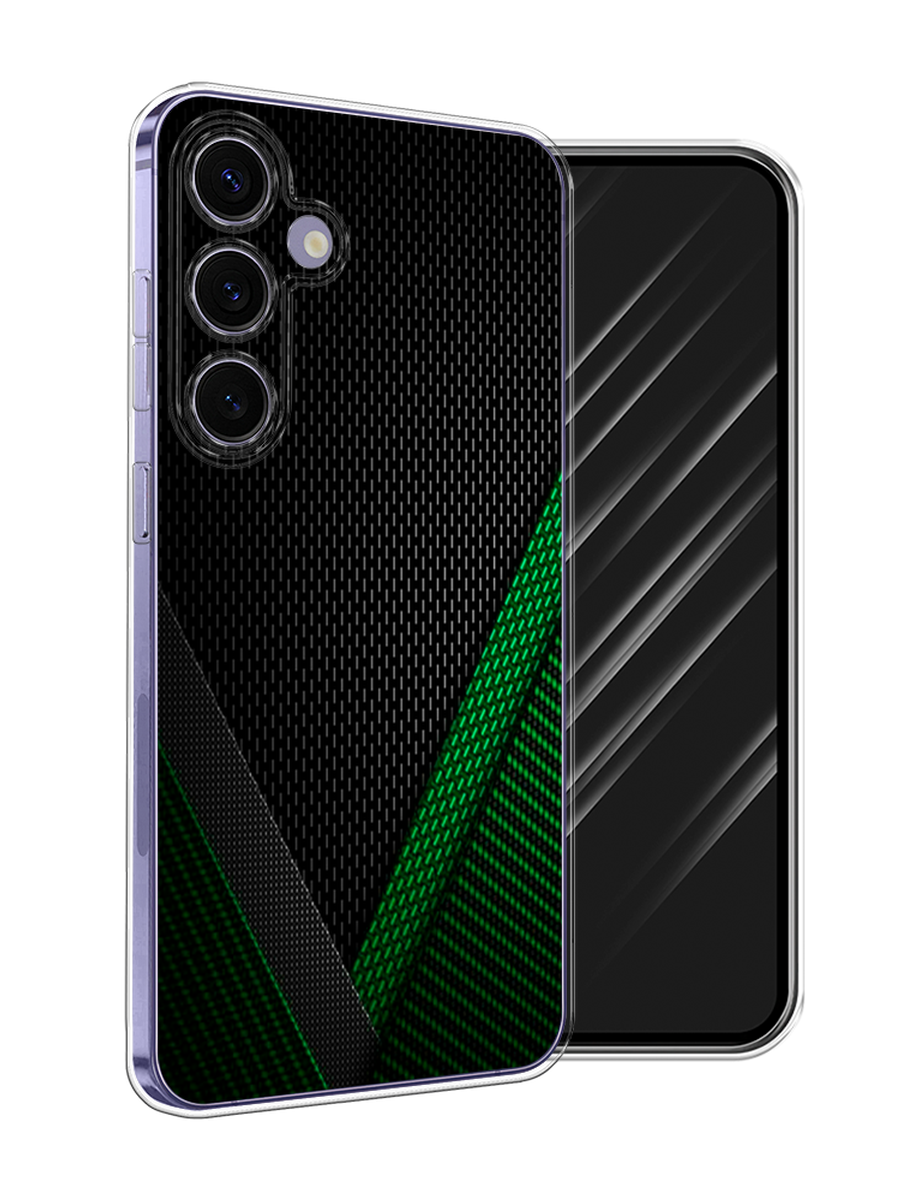 

Чехол Awog на Samsung Galaxy S24 Plus "Зеленый карбон", Черный;зеленый, 2109150-1