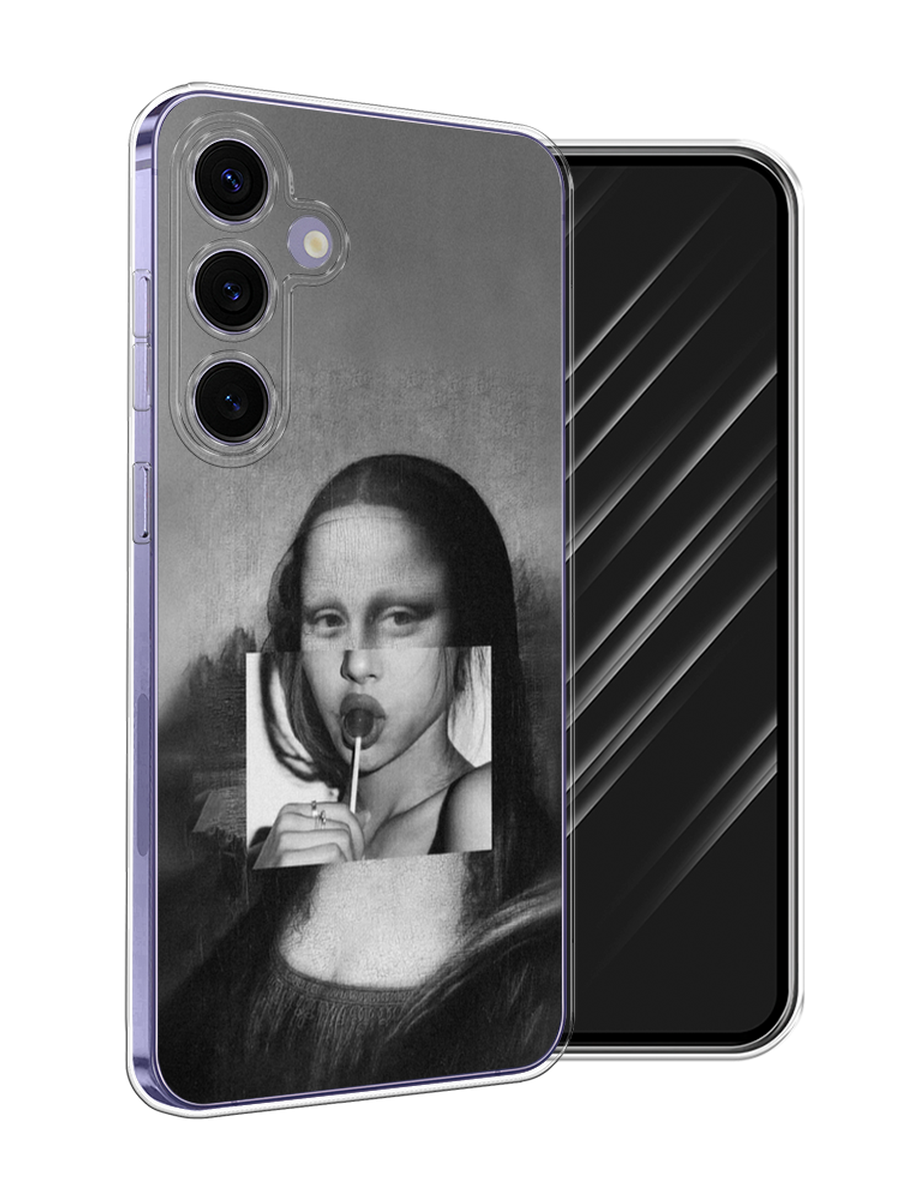 

Чехол Awog на Samsung Galaxy S24 Plus "Mona Lisa sucking lollipop", Серый, 2109150-1