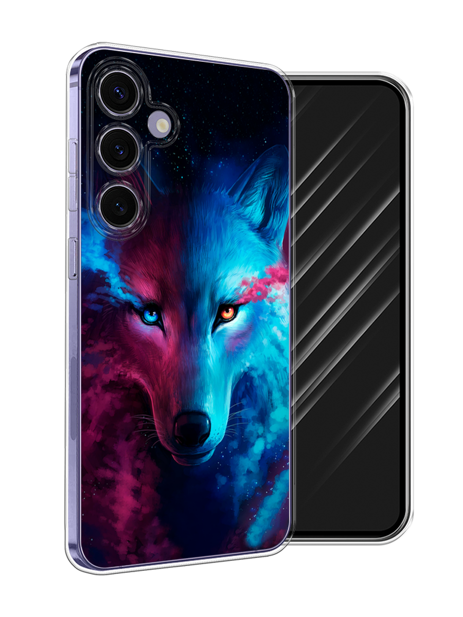 

Чехол Awog на Samsung Galaxy S24 Plus "Волшебный волк", Голубой;розовый, 2109150-1
