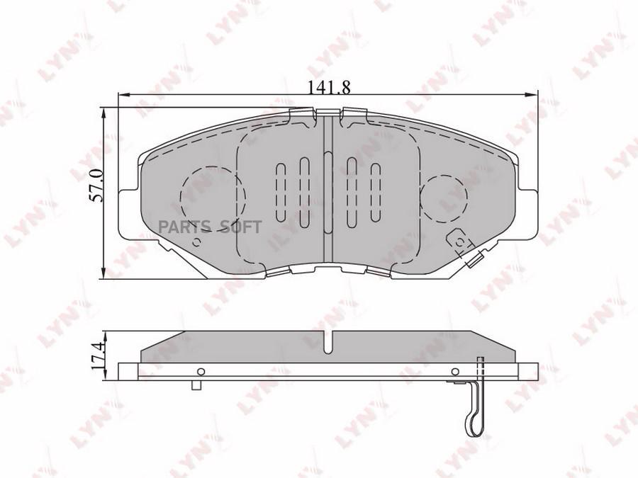 

Колодки торм.пер.HONDA CR-V >06/Element 03-05