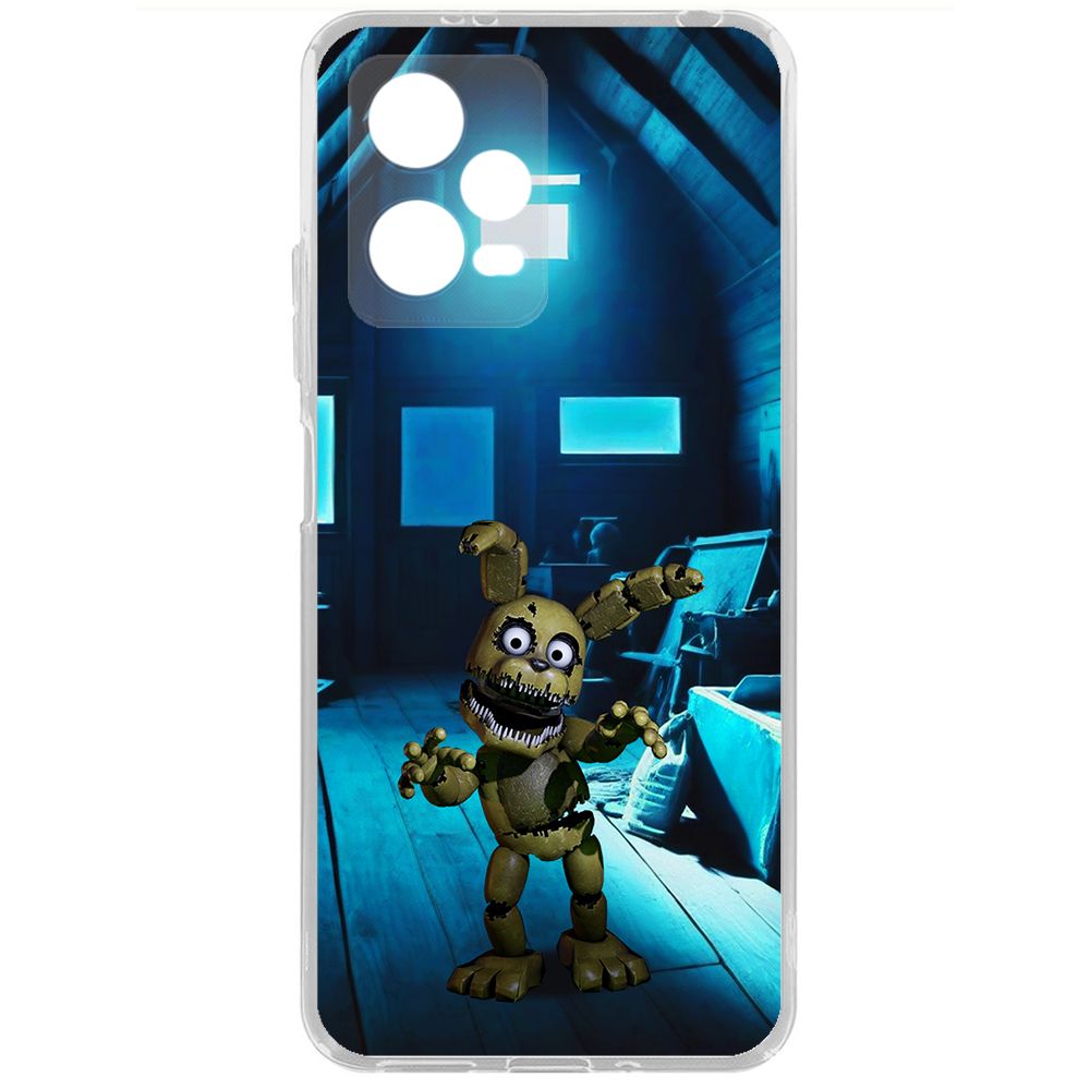 

Чехол-накладка Krutoff Clear Case ФНАФ - Плюштрап для Xiaomi Poco X5, Прозрачный