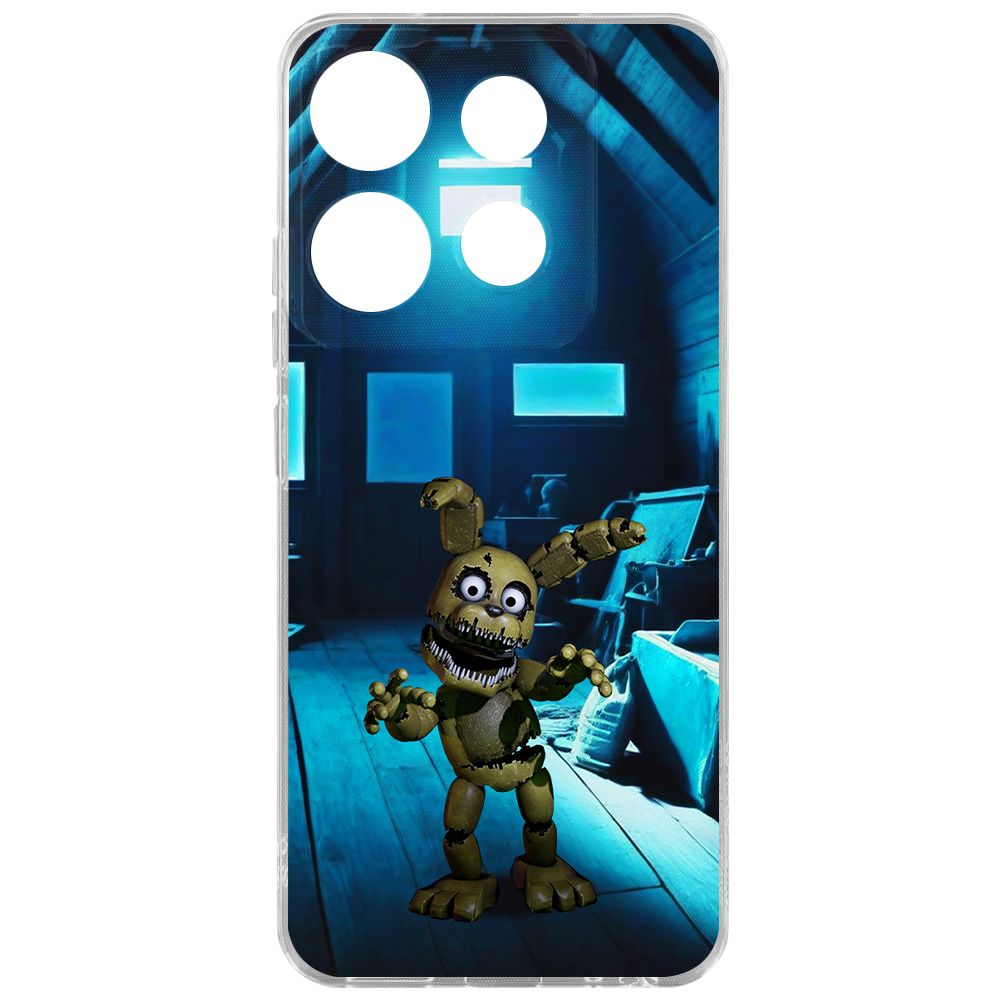 

Чехол-накладка Krutoff Clear Case ФНАФ - Плюштрап для INFINIX Smart 7, Прозрачный