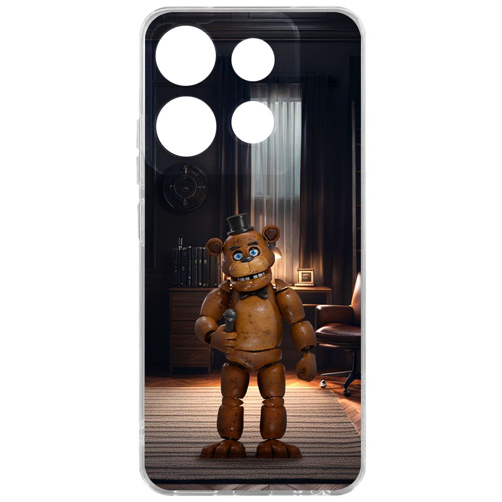 

Чехол-накладка Krutoff Clear Case ФНАФ - Медведь Фредди для INFINIX Smart 7, Прозрачный