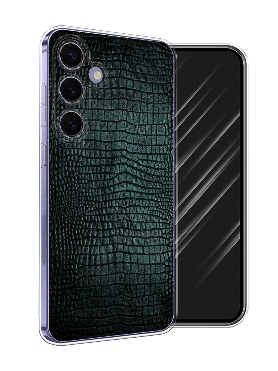 

Чехол Awog на Samsung Galaxy S24 Plus "Черная змея", Черный;серый;голубой, 2109150-1