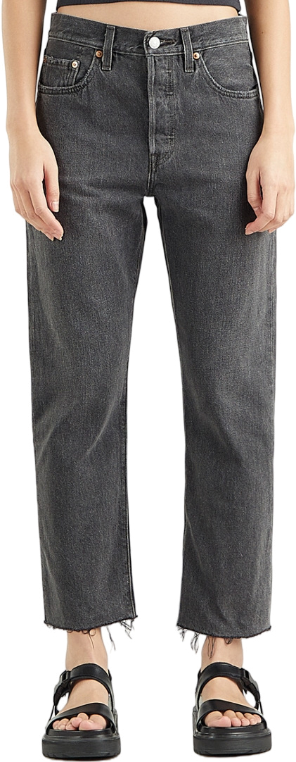 

Джинсы женские LEVIS Women 501 Crop Jeans серые 30/26, Серый, Women 501 Crop Jeans