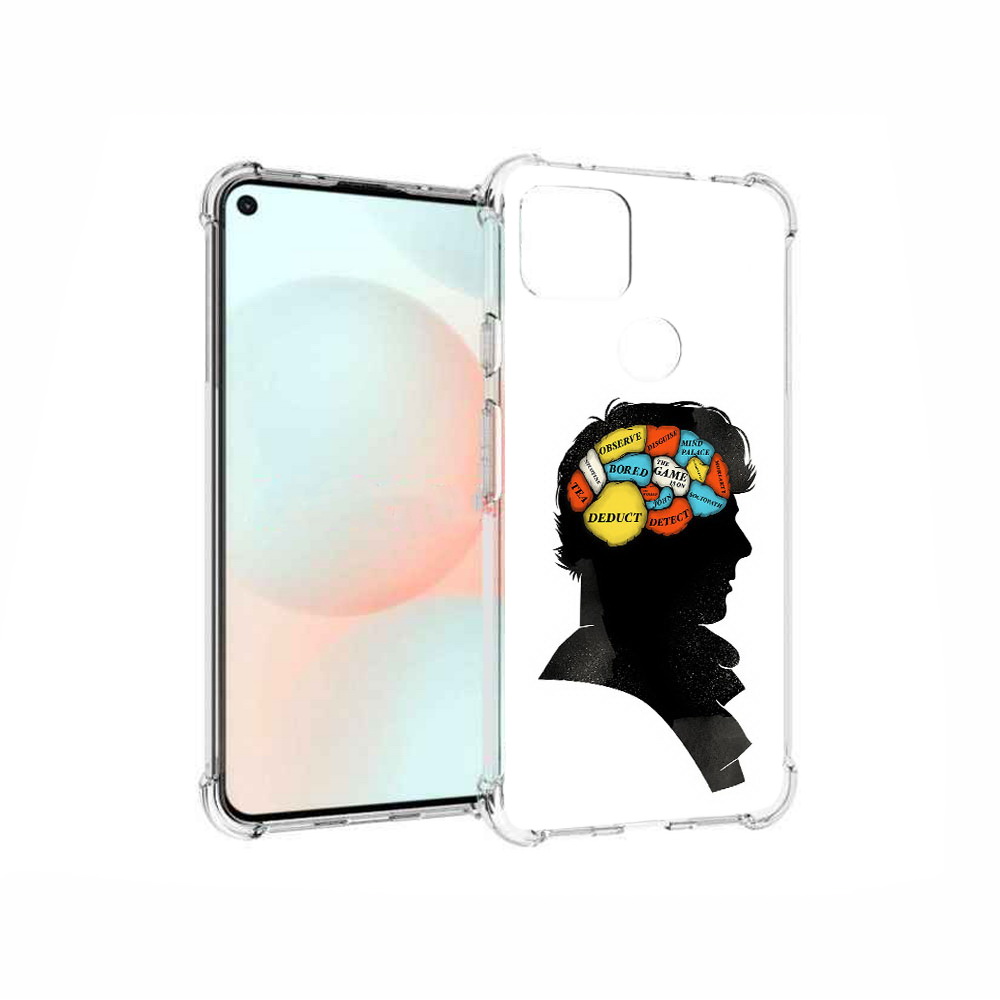 

Чехол MyPads Tocco для Google Pixel 5A темный рисунок, Прозрачный, Tocco
