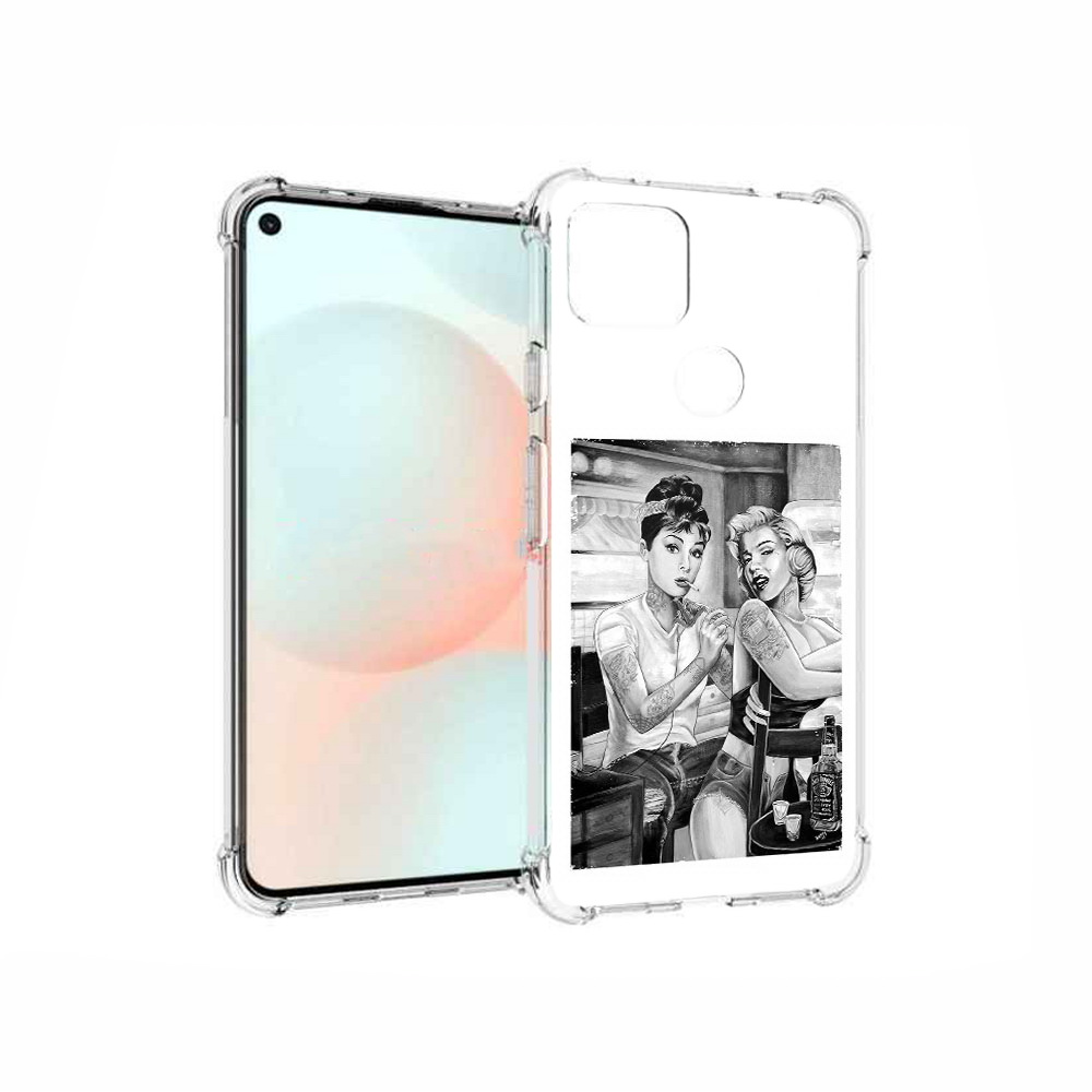 

Чехол MyPads Tocco для Google Pixel 5A тату мастер, Прозрачный, Tocco