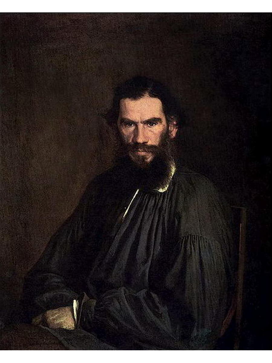 И.Н.Крамской. Портрет л. н. Толстого. 1873.