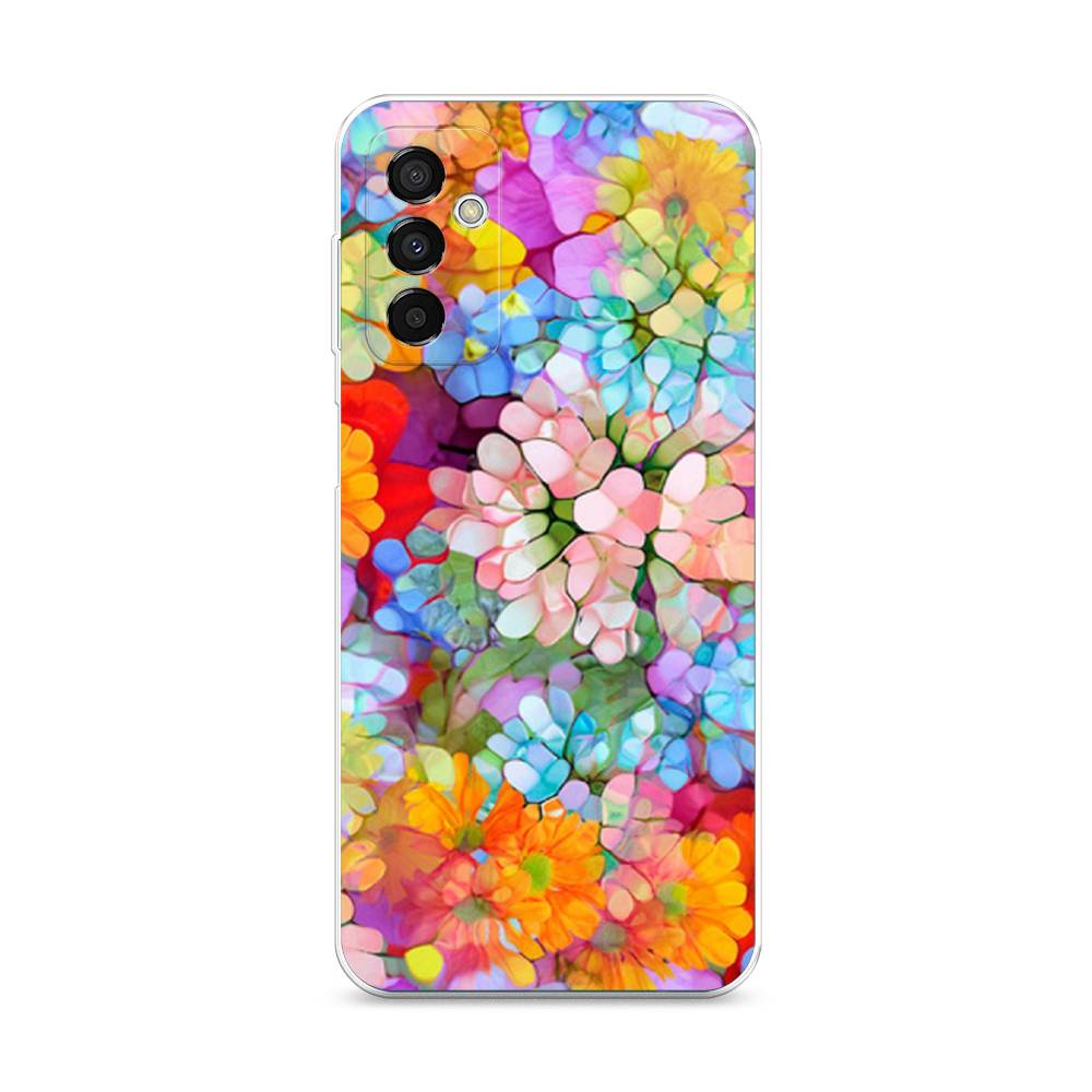 

Чехол на Samsung Galaxy M23 5G "Цветы витраж", Оранжевый;розовый;голубой, 2105550-3