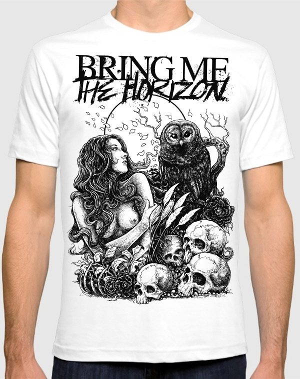 фото Футболка мужская dream shirts bring me the horizon 10010762 белая m