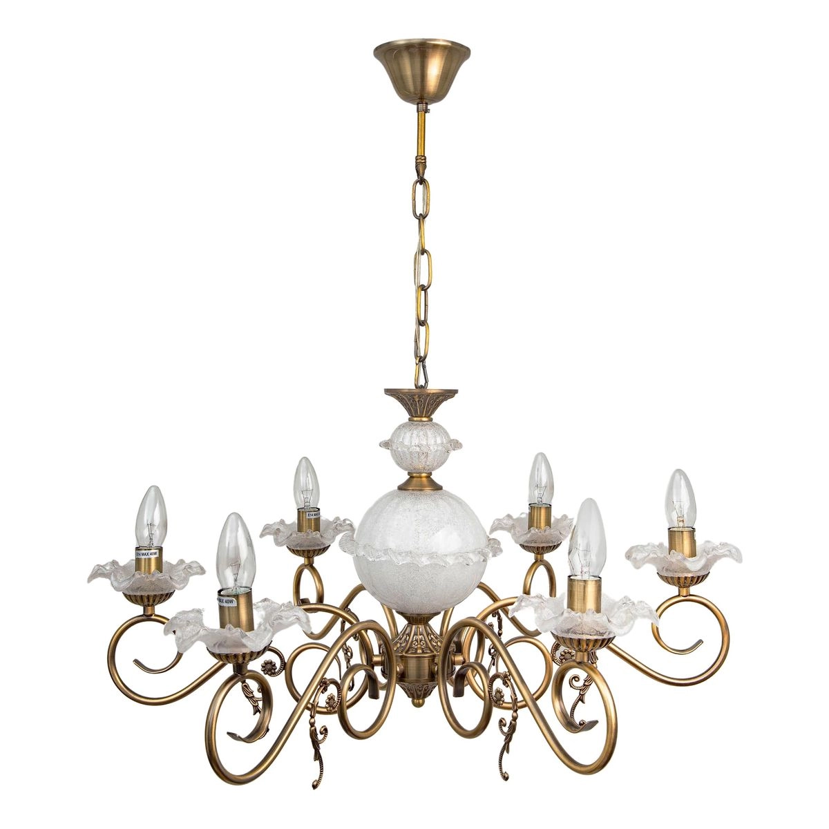 

Люстра Abrasax Christel l.8302-6BR E14 бронзовая