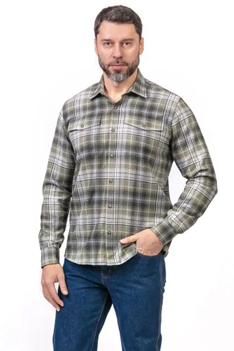 

Рубашка мужская Montana 11059 зеленая XL, Зеленый, 11059