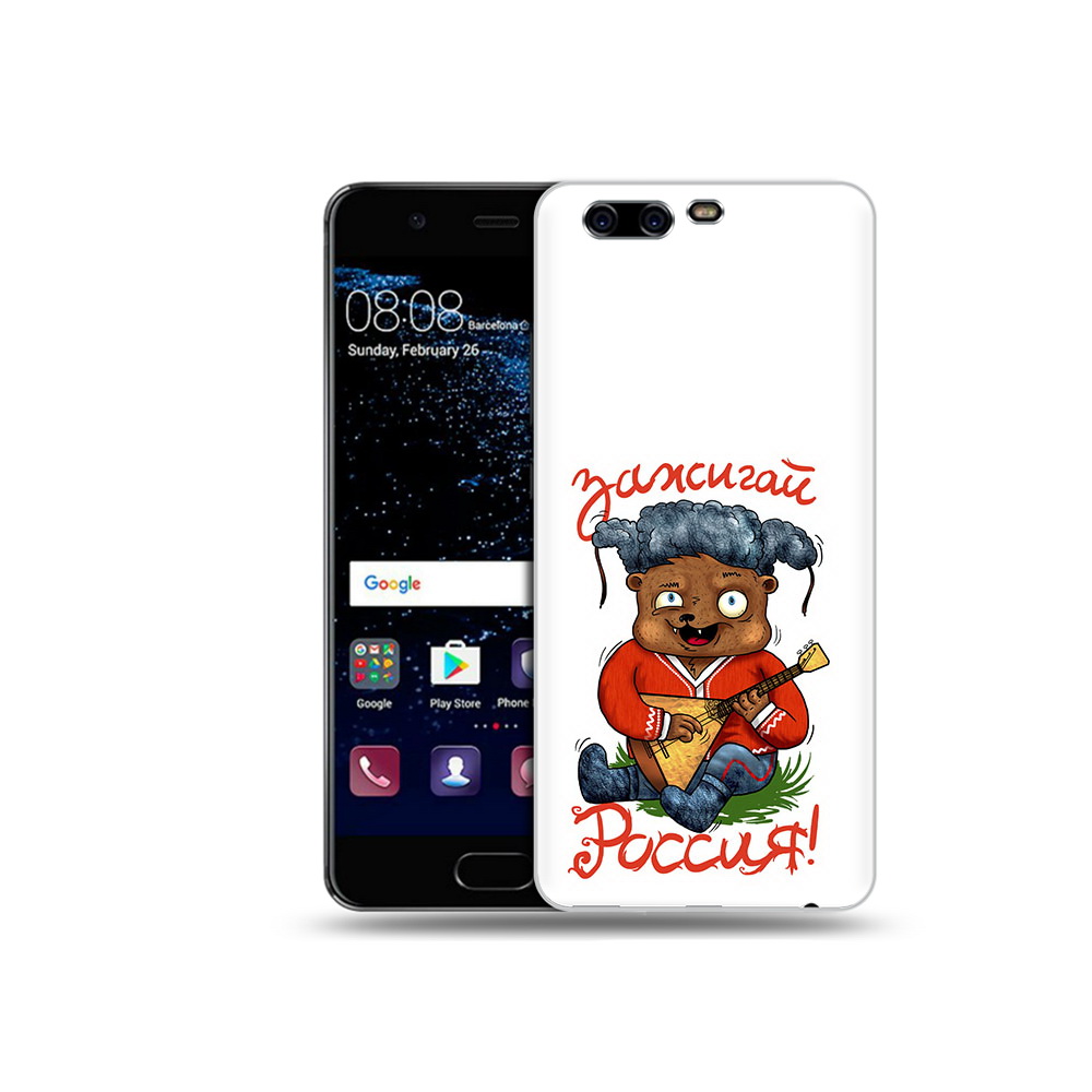 

Чехол MyPads Tocco для Huawei P10 Plus Зажигай Россия (PT60941.40.82), Прозрачный, Tocco