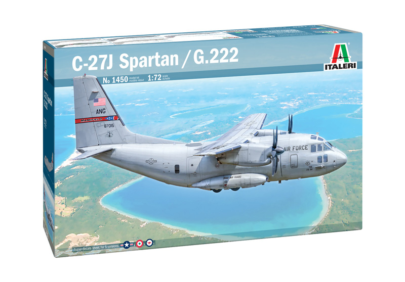 фото Сборная модель italeri 1/72 самолёт c-27j spartan / g.222 1450