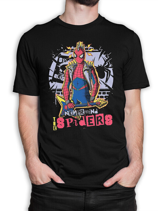 

Футболка мужская Dream Shirts Панк Рок Паук 10010672 черная 2XL, Панк Рок Паук 10010672