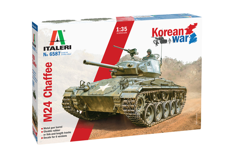 фото Сборная модель italeri 1/35 танк m24 chaffee korean war 6587