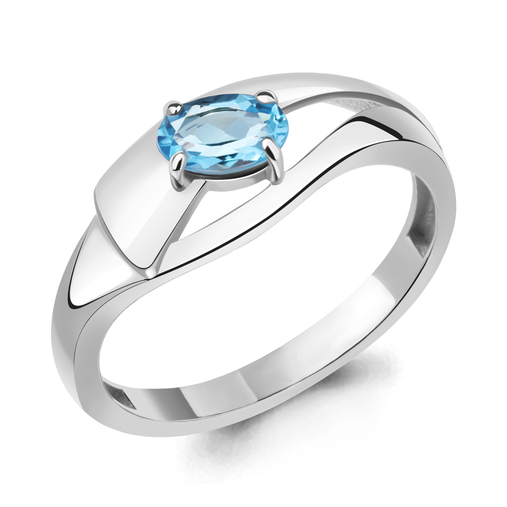 

Кольцо из серебра с топазом Aquamarine Aquamarine 6967205_925_р р. 16,5, 6967205_925_р