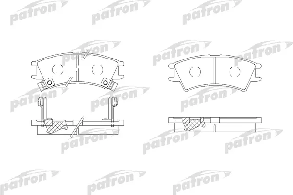 

Колодки тормозные дисковые передн HYUNDAI: ATOS 98-, ATOS PRIME 99- PATRON PBP1326
