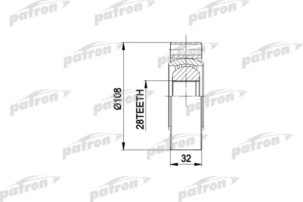 

ШРУС внутр к-кт OPEL: OMEGA, SENATOR 8.86- \ MERCEDES VITO PATRON PCV3016