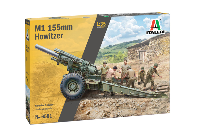 Сборная модель Italeri 1/35 Пушка M1 155 мм Howitzer 6581 600005046525