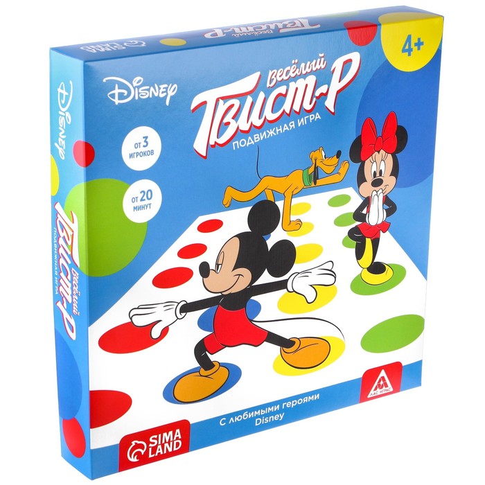 

Подвижная игра «Твист-р Дисней» напольная с фантами, 6+