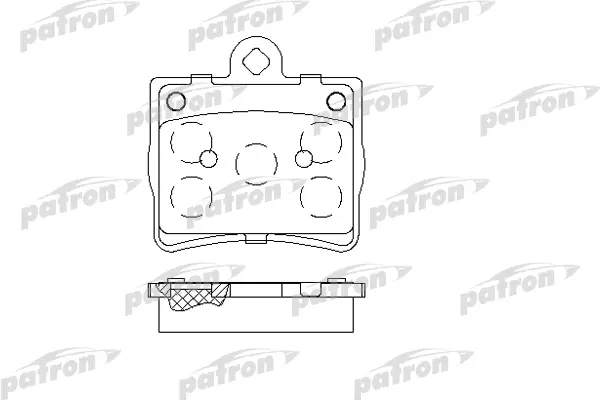 

Колодки тормозные дисковые задн MERCEDES-BENZ: C-CLASS 93-00 PATRON PBP1310