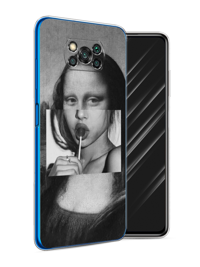 

Чехол Awog на Poco X3 NFC "Mona Lisa sucking lollipop", Разноцветный, 39250-9