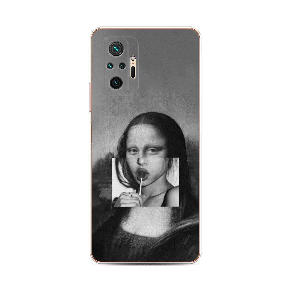 фото Чехол awog "mona lisa sucking lollipop" для xiaomi redmi note 10 pro