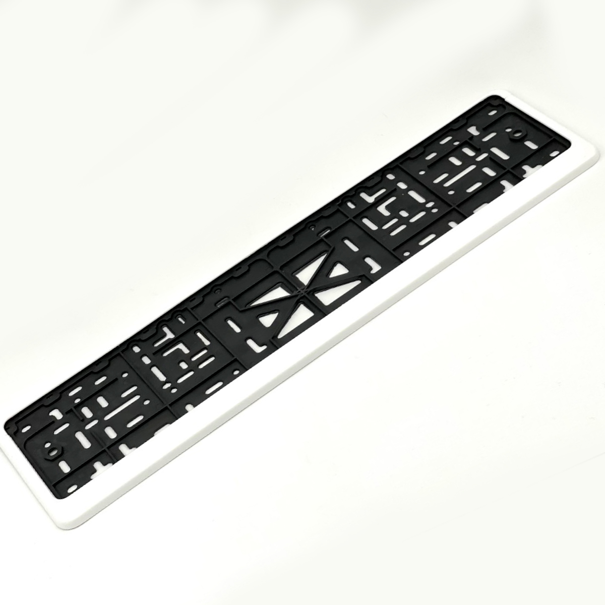 

Рамка номерного знака EZID-AUTO стандарт, белая, ABS-пластик, 1шт, Standart