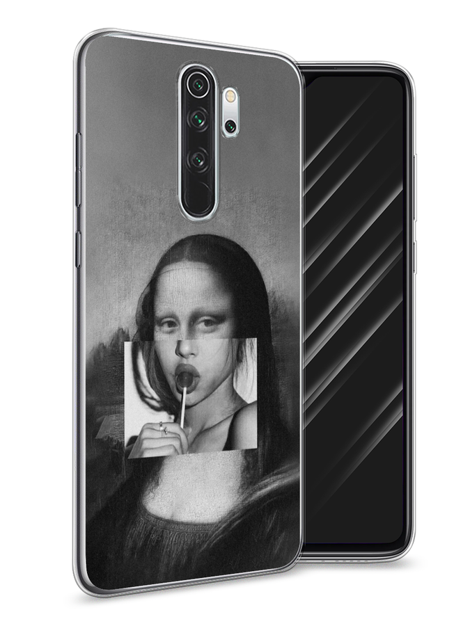 

Чехол Awog на Xiaomi Redmi Note 8 Pro "Mona Lisa sucking lollipop", Разноцветный, 36650-9