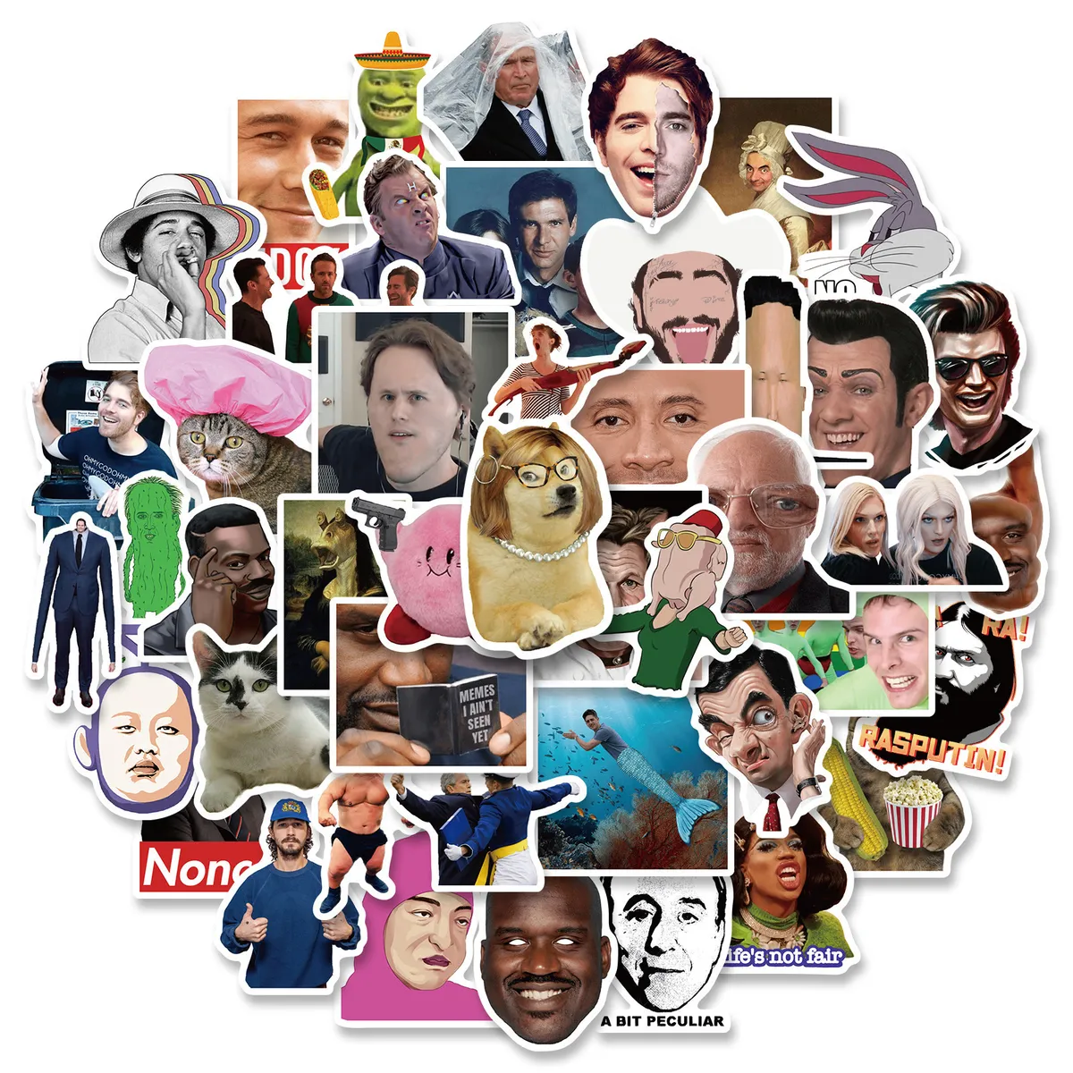 

Набор наклеек Sticker Bombing "Мемы 5.0" 50 штук, мемы