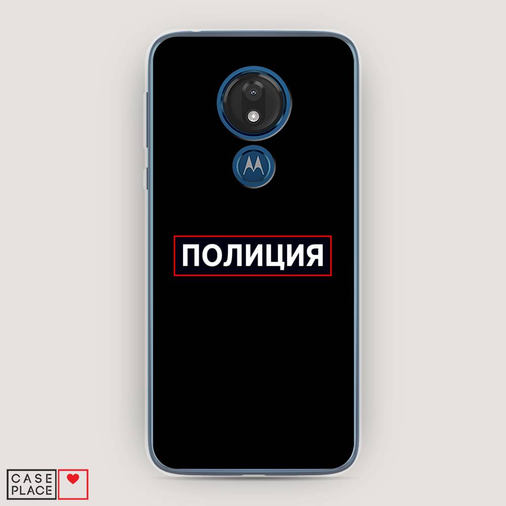

Чехол Awog на Motorola Moto G7 / Моторола Мото G7 "Police logo", Разноцветный, 241150-5