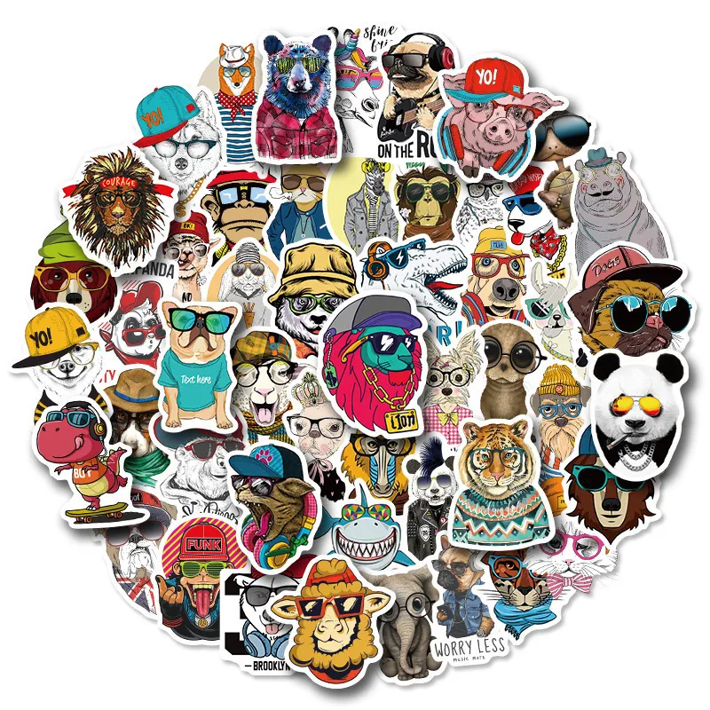 

Набор наклеек Sticker Bombing "Крутые звери" 50 штук