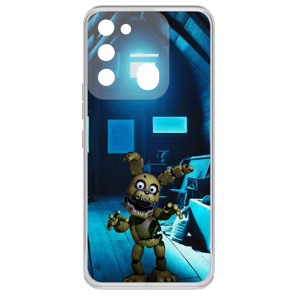 

Чехол-накладка Krutoff Clear Case ФНАФ - Плюштрап для TECNO Spark Go 2022, Прозрачный