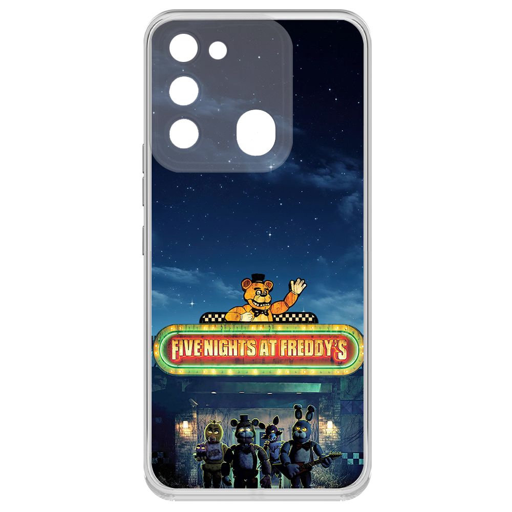 

Чехол-накладка Krutoff Clear Case ФНАФ - Банда вместе для TECNO Spark 8C, Прозрачный