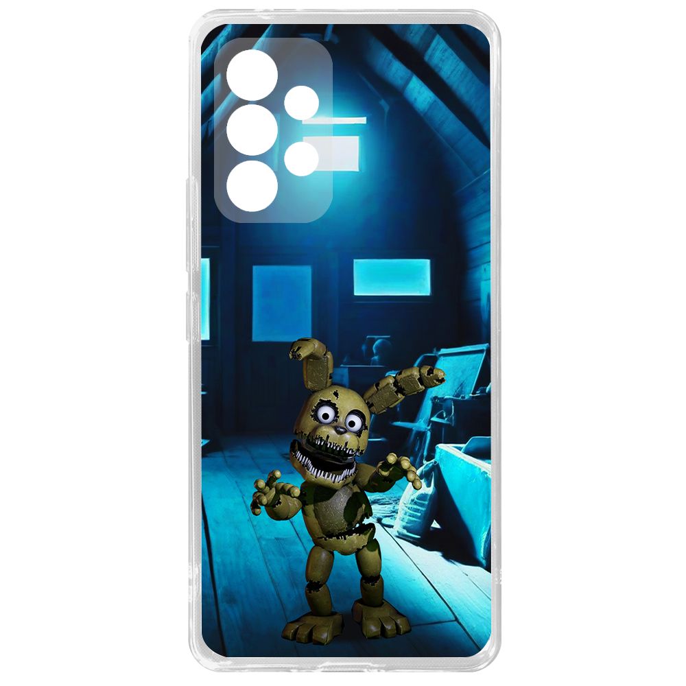 

Чехол-накладка Krutoff Clear Case ФНАФ - Плюштрап для Samsung Galaxy A53 5G (A536), Прозрачный