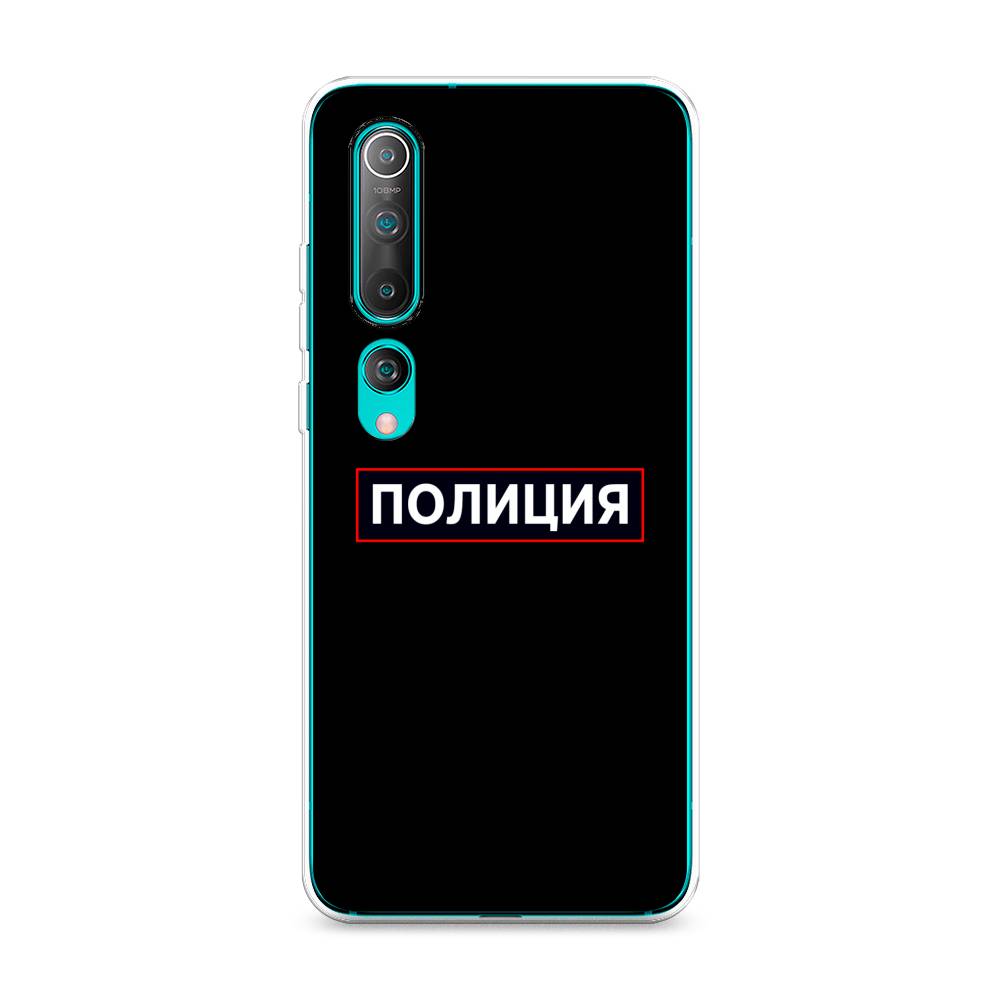 

Чехол Awog на Xiaomi Mi 10 "Police logo", Разноцветный, 37550-5