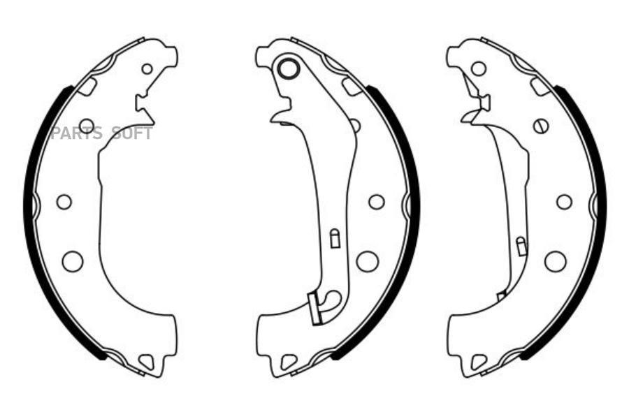 

BOSCH 0986487957 Комлект тормозных накладок