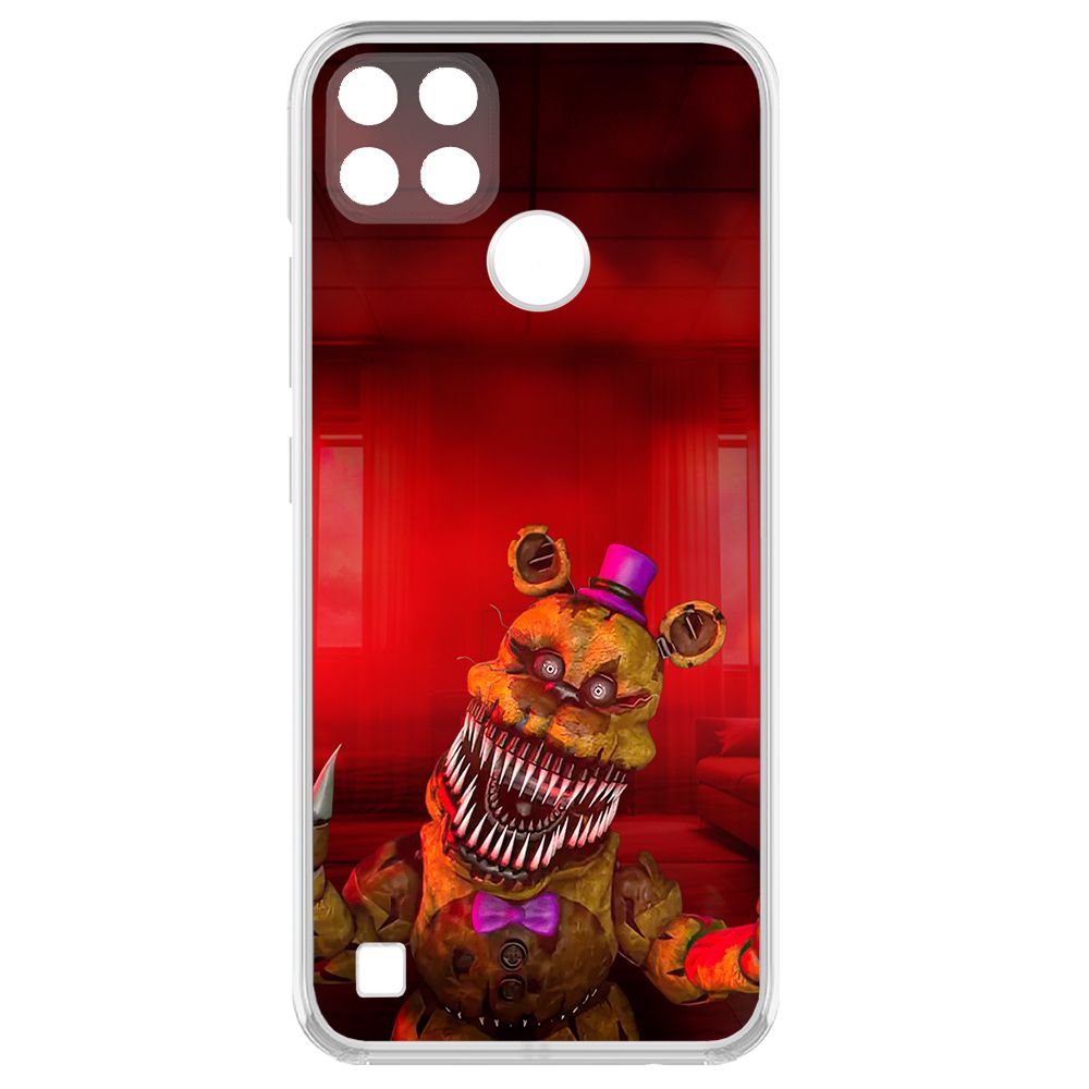 

Чехол-накладка Krutoff Clear Case ФНАФ - Фредди атакует для Realme C25Y, Прозрачный