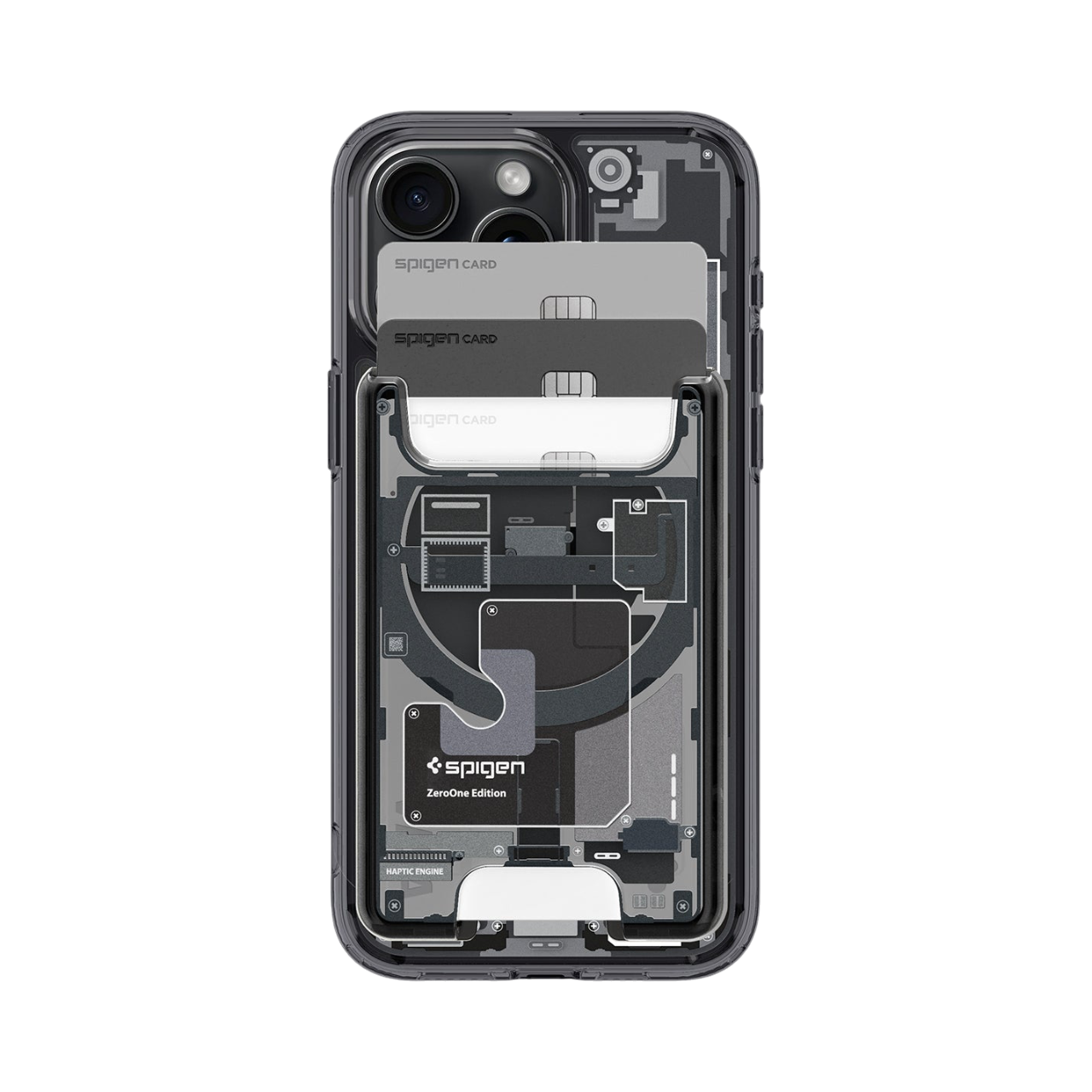 

Картхолдер Spigen Ultra Hybrid Zero One MagSafe Card Holder, Прозрачный
