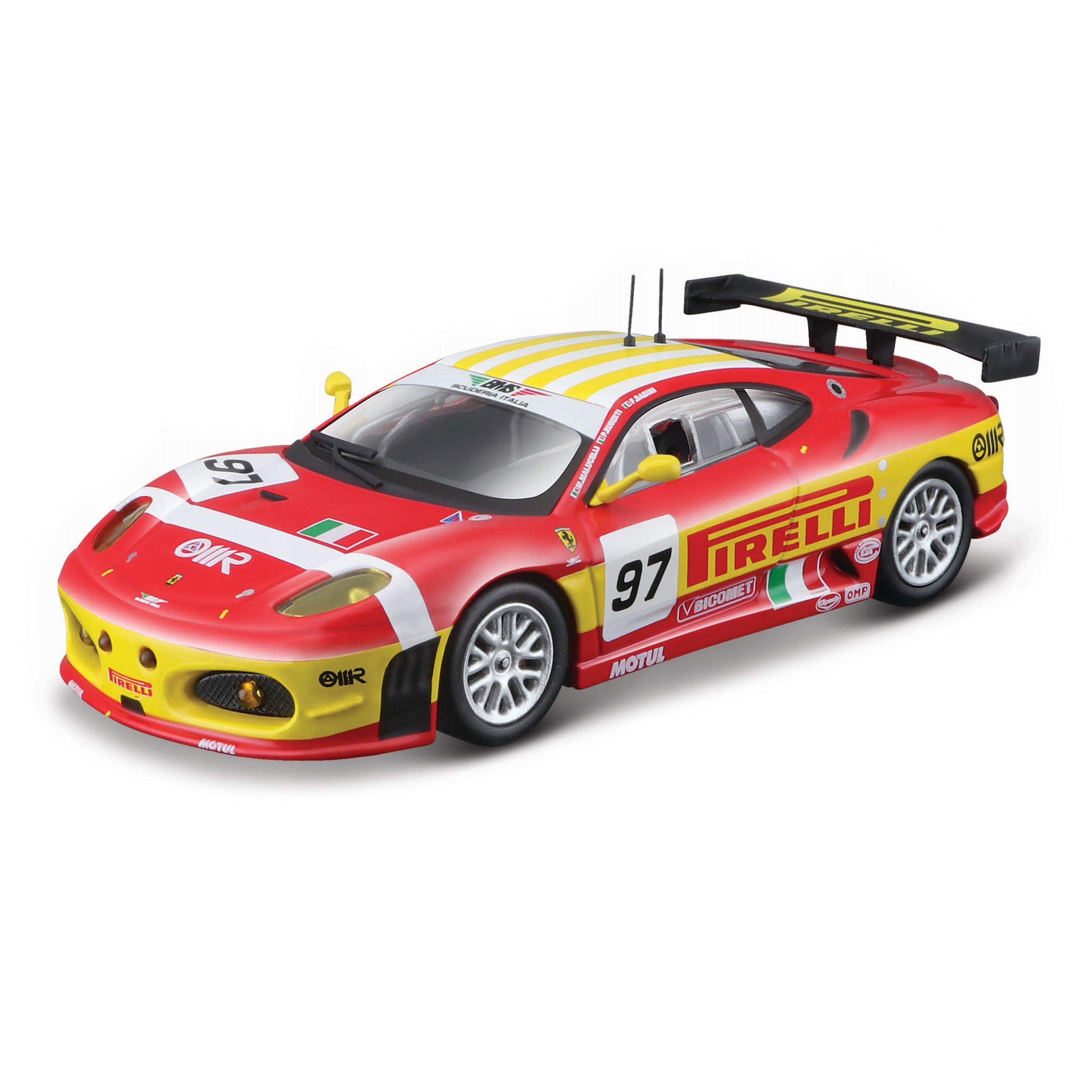 Коллекционная машинка Bburago Феррари 1:43 Ferrari Racing - F430 GTC 2008,красная bburago 1 18 ferrari 70th anniversary ferrari sf70h 2017 f1 racing model alloy car model collect gifts toy