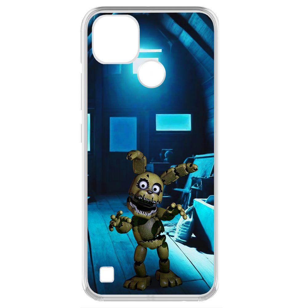 

Чехол-накладка Krutoff Clear Case ФНАФ - Плюштрап для Realme C21Y, Прозрачный
