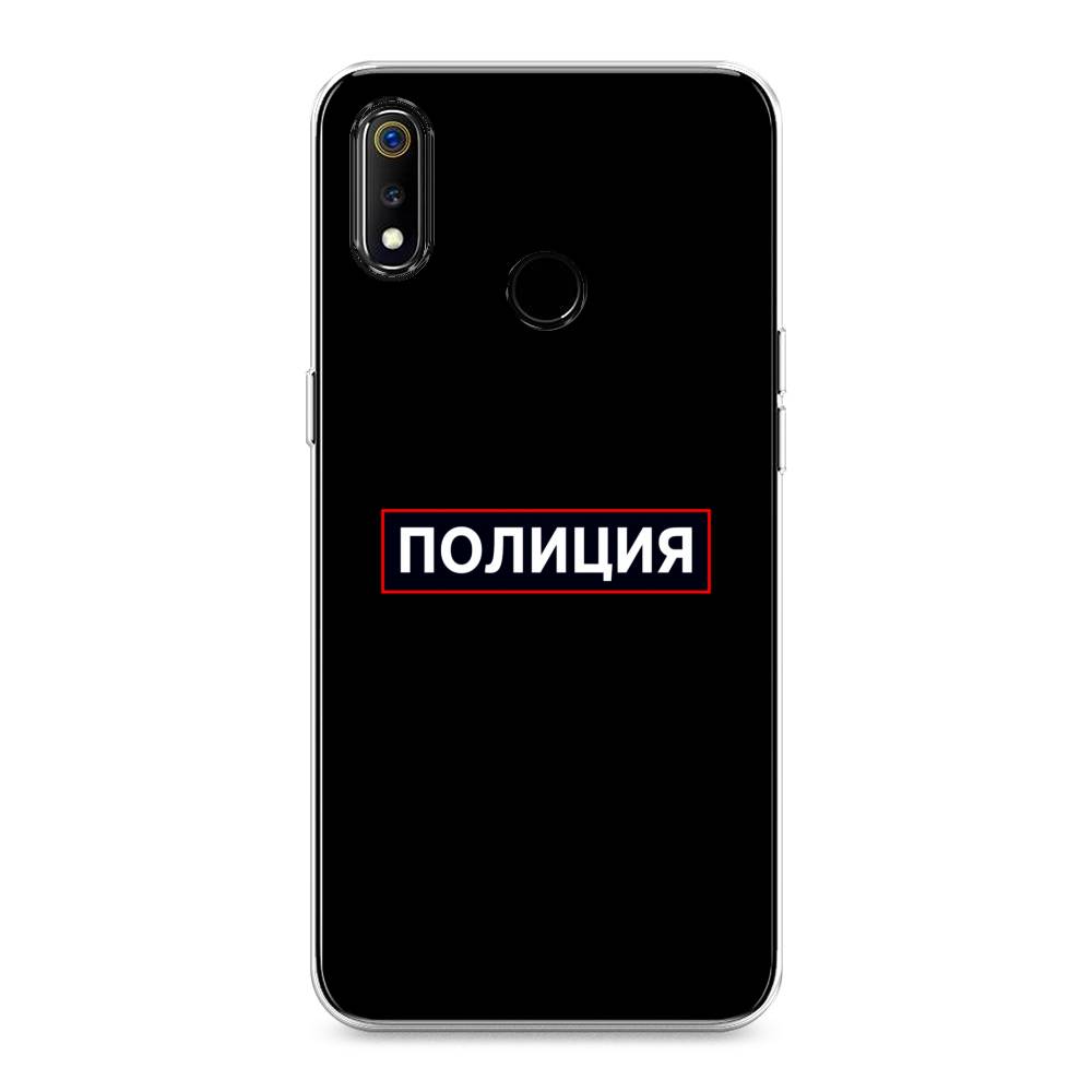 

Чехол Awog на Realme 3 "Police logo", Разноцветный, 251050-5