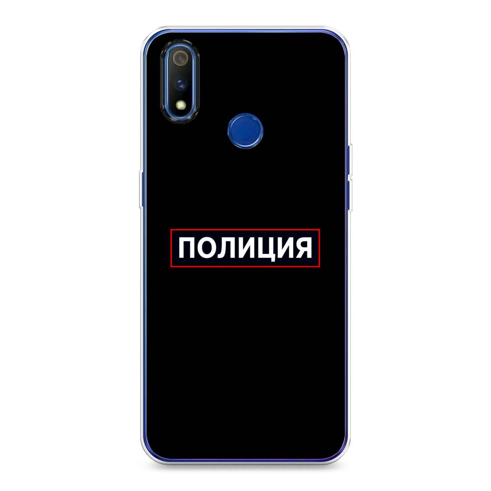 

Чехол Awog на Realme 3 Pro "Police logo", Разноцветный, 251250-5