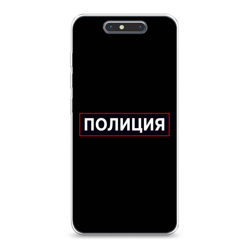 

Чехол Awog на ZTE Blade V8 / ЗТЕ Блэйд V8 "Police logo", Разноцветный, 131250-5