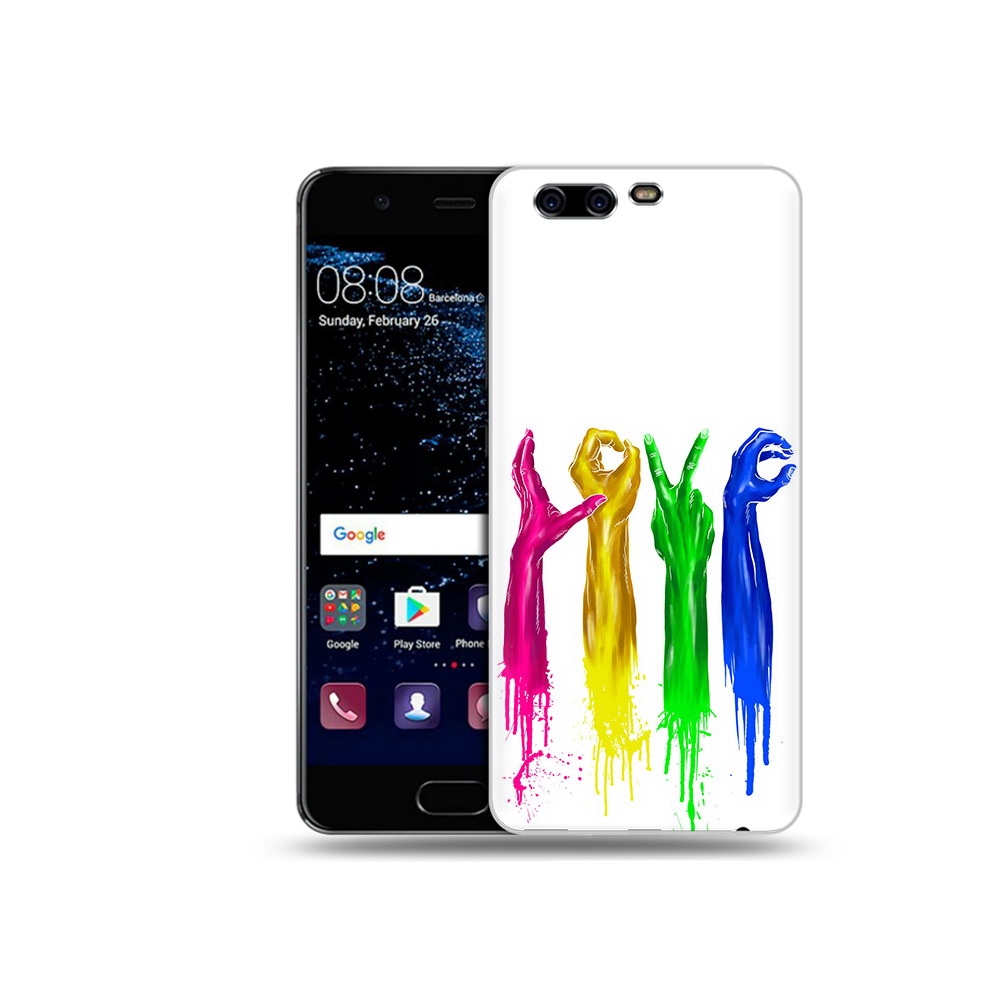 

Чехол MyPads Tocco для Huawei P10 Plus яркие руки love (PT60941.40.707), Прозрачный, Tocco