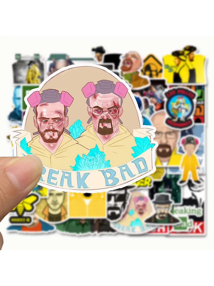 

Набор наклеек Sticker Bombing "Во все тяжкие" 50 штук, взрыв